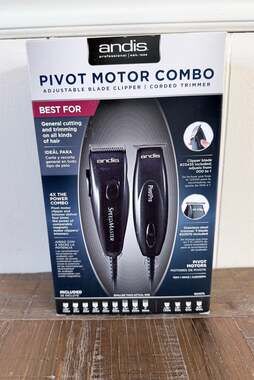 Andis Professional Pivot Motor Combo SpeedMaster Clipper & PivotPro Trimmer24075